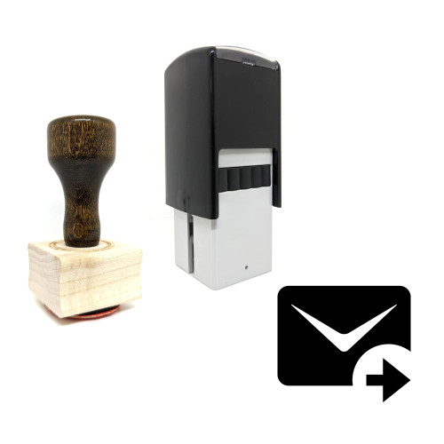 "Email Forward" rubber stamp with 3 sample imprints of the image