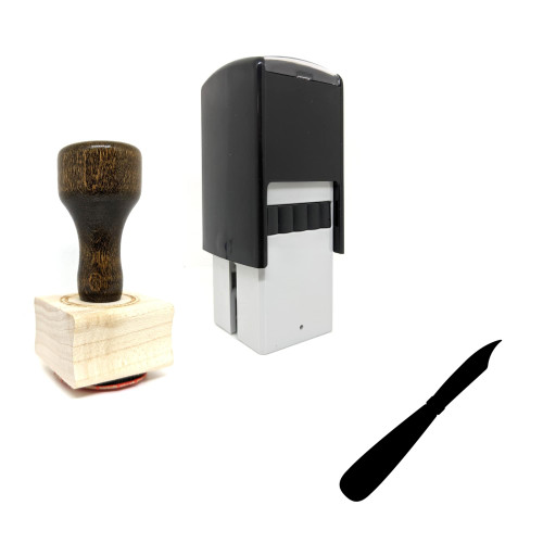 "Carving Tool" rubber stamp with 3 sample imprints of the image