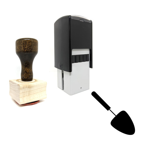 "Trowel" rubber stamp with 3 sample imprints of the image "Trowel" rubber stamp with 3 sample imprints of the image