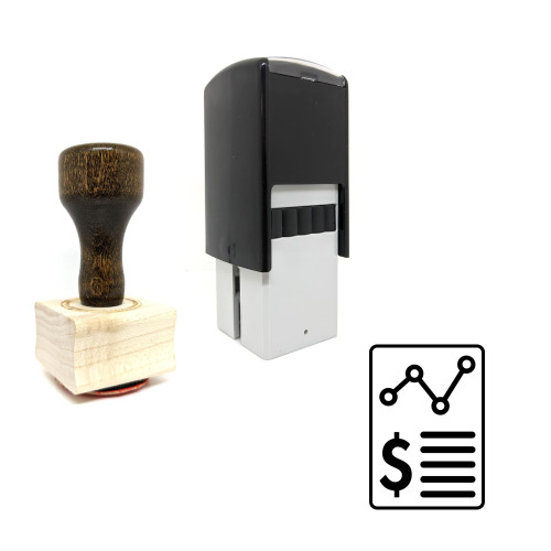 "Stocks" rubber stamp with 3 sample imprints of the image