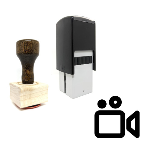 "Video Recording" rubber stamp with 3 sample imprints of the image