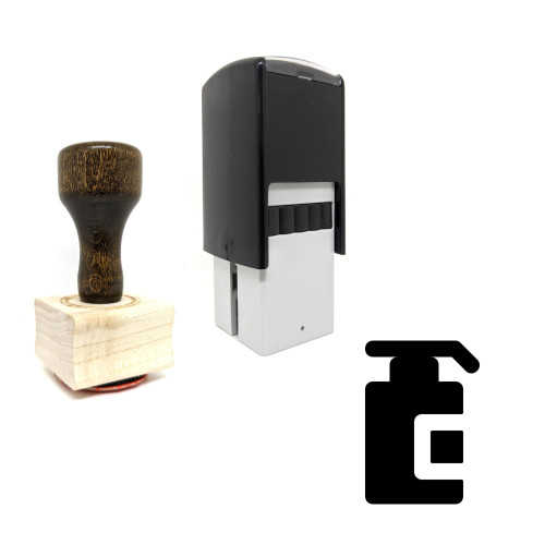 "Soap Dispenser" rubber stamp with 3 sample imprints of the image "Soap Dispenser" rubber stamp with 3 sample imprints of the image
