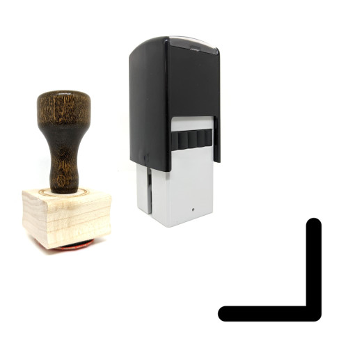 "Chevron" rubber stamp with 3 sample imprints of the image