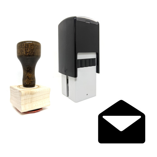 "Opened Message" rubber stamp with 3 sample imprints of the image