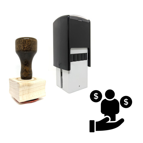"Banker" rubber stamp with 3 sample imprints of the image "Banker" rubber stamp with 3 sample imprints of the image
