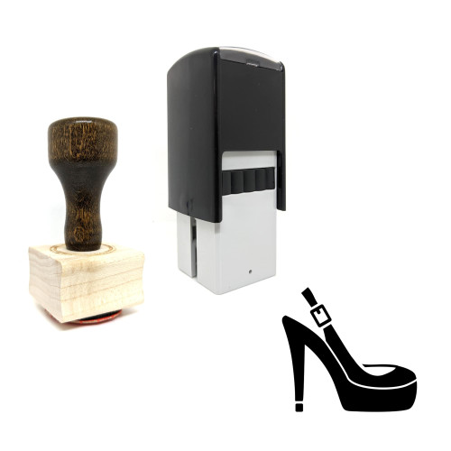 "High Heel" rubber stamp with 3 sample imprints of the image