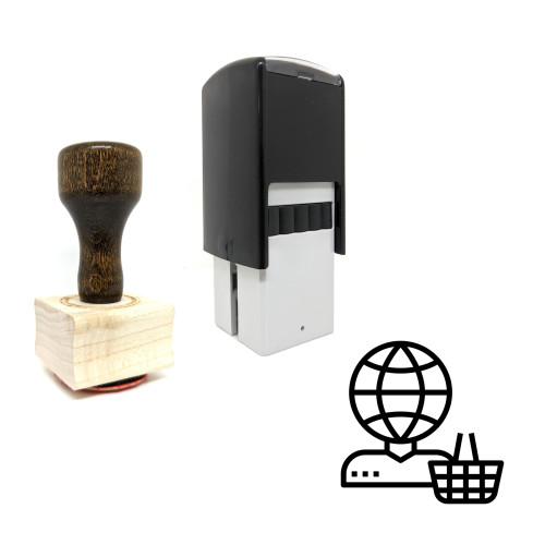 "Customer" rubber stamp with 3 sample imprints of the image