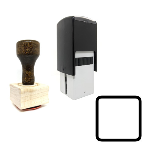 "Stop" rubber stamp with 3 sample imprints of the image