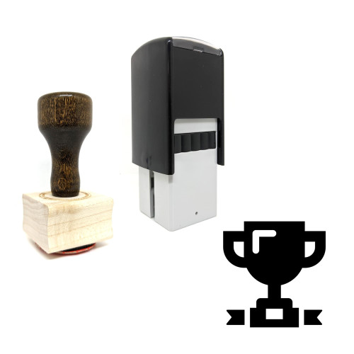 "Winner" rubber stamp with 3 sample imprints of the image