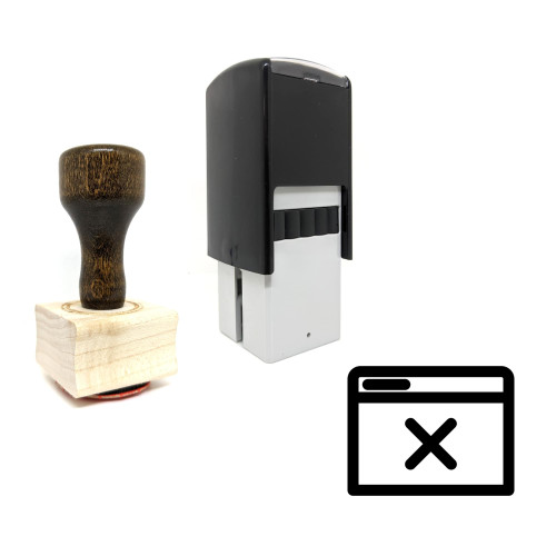 "Remove Browser" rubber stamp with 3 sample imprints of the image