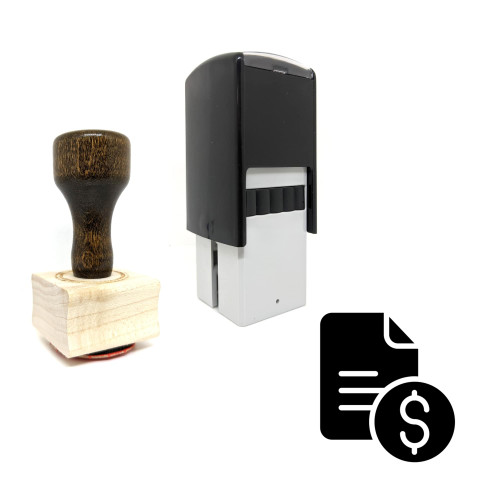 "Files And Folders" rubber stamp with 3 sample imprints of the image