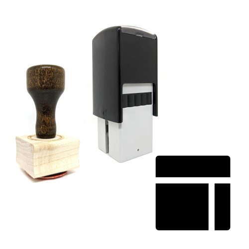 "Webpage Layout" rubber stamp with 3 sample imprints of the image