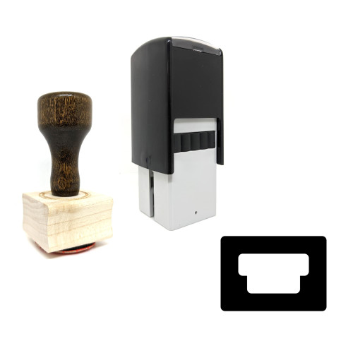 "Usb Mini B" rubber stamp with 3 sample imprints of the image