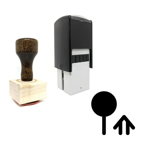 "House Location" rubber stamp with 3 sample imprints of the image