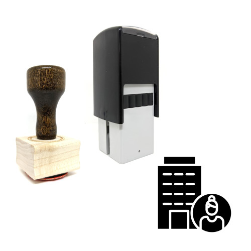 "Business Owner" rubber stamp with 3 sample imprints of the image