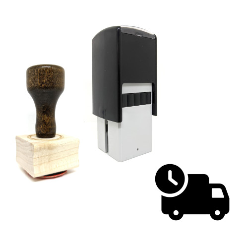 "Deliver" rubber stamp with 3 sample imprints of the image