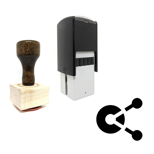 "Color Theme" rubber stamp with 3 sample imprints of the image