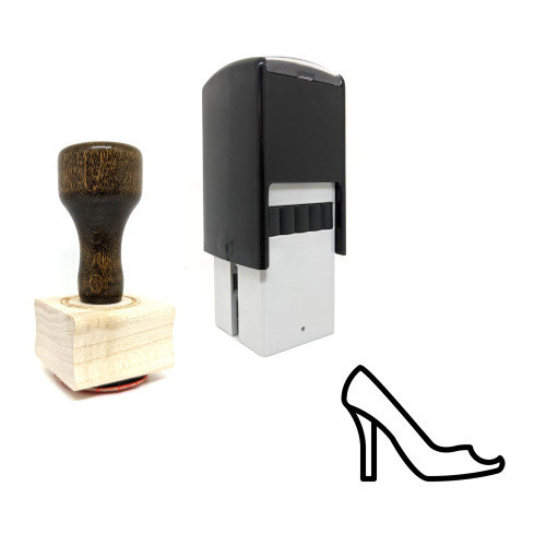"Dress Shoes" rubber stamp with 3 sample imprints of the image