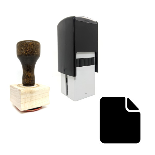 "Document File" rubber stamp with 3 sample imprints of the image