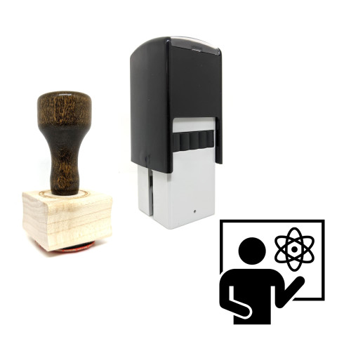 "Physics Professor" rubber stamp with 3 sample imprints of the image