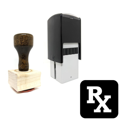 "Medical Prescription" rubber stamp with 3 sample imprints of the image