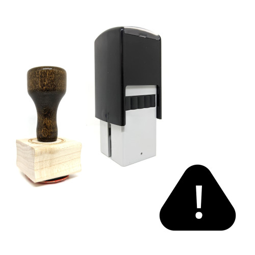 "Attention" rubber stamp with 3 sample imprints of the image