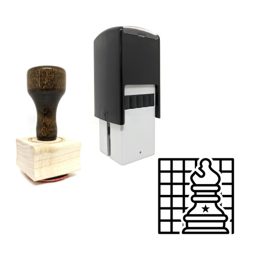 "Chess" rubber stamp with 3 sample imprints of the image "Chess" rubber stamp with 3 sample imprints of the image