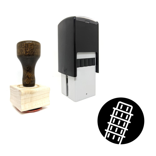 "Tower Of Pisa" rubber stamp with 3 sample imprints of the image
