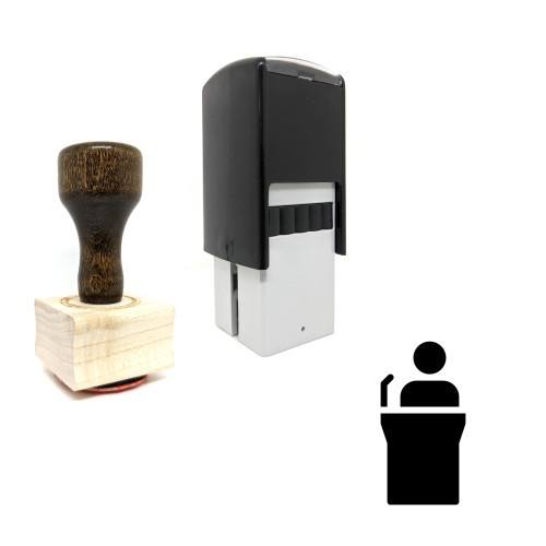 "Facilitator" rubber stamp with 3 sample imprints of the image