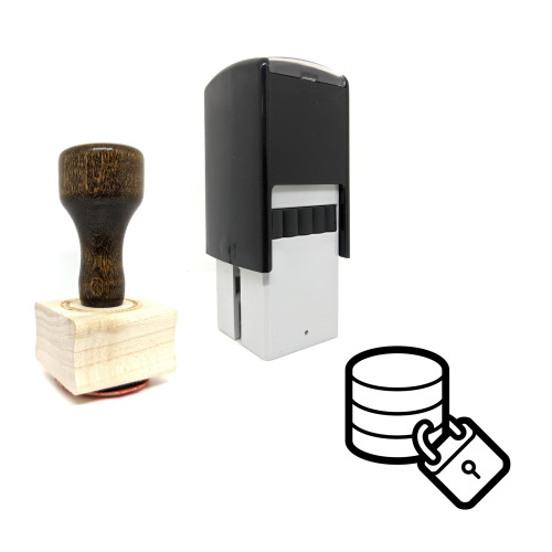 "Data Security" rubber stamp with 3 sample imprints of the image