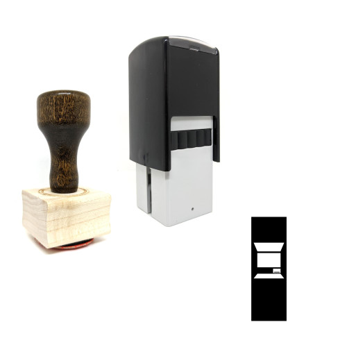 "ATM" rubber stamp with 3 sample imprints of the image