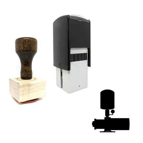 "Water Pump" rubber stamp with 3 sample imprints of the image