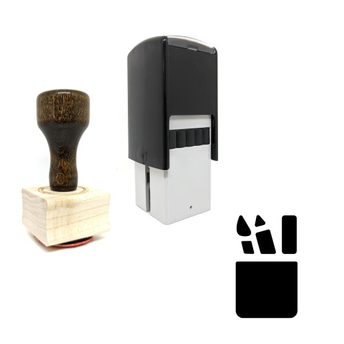 "Pen Holder" rubber stamp with 3 sample imprints of the image