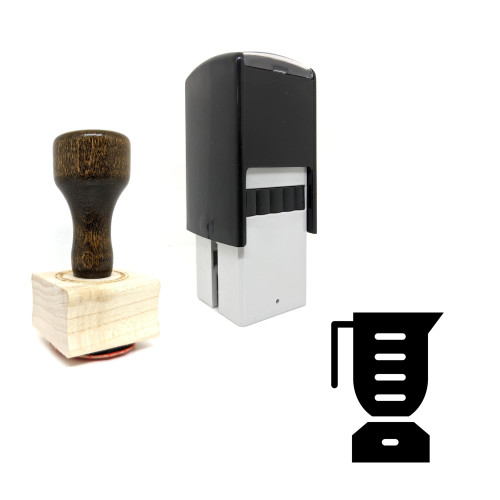 "Blender" rubber stamp with 3 sample imprints of the image