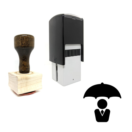 "Business Protection" rubber stamp with 3 sample imprints of the image