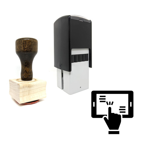 "Usability" rubber stamp with 3 sample imprints of the image