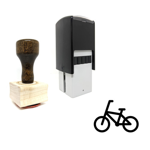 "Bmx Bicycle" rubber stamp with 3 sample imprints of the image