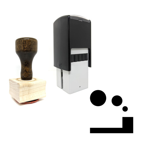 "Pipe" rubber stamp with 3 sample imprints of the image