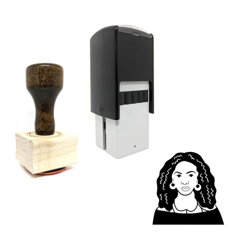 "Beyonce" rubber stamp with 3 sample imprints of the image