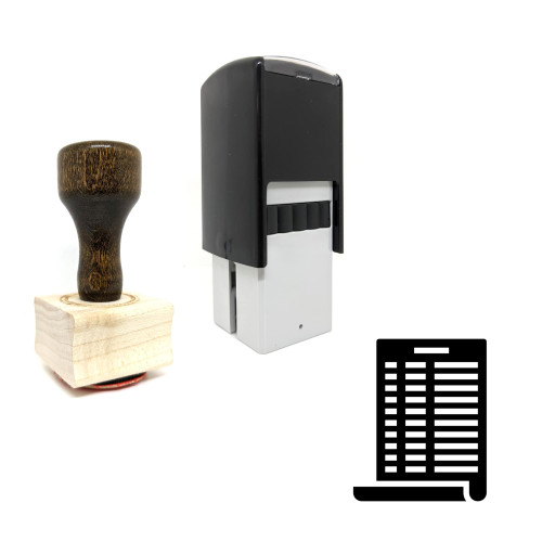 "Statement" rubber stamp with 3 sample imprints of the image