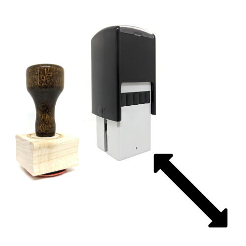 "Resize" rubber stamp with 3 sample imprints of the image