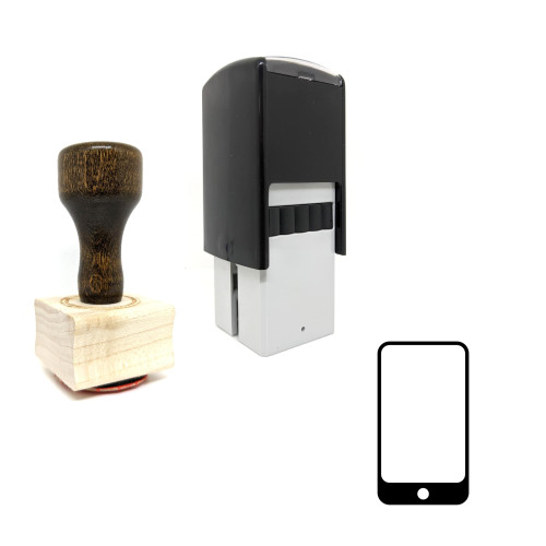 "Cellphone" rubber stamp with 3 sample imprints of the image "Cellphone" rubber stamp with 3 sample imprints of the image