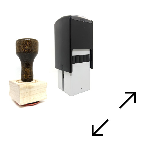 "Resize" rubber stamp with 3 sample imprints of the image