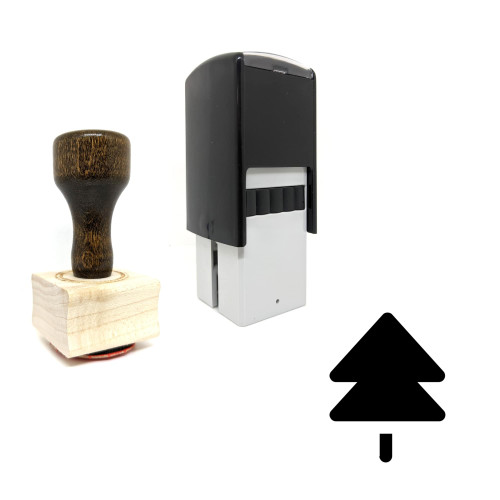 "Fir Tree" rubber stamp with 3 sample imprints of the image