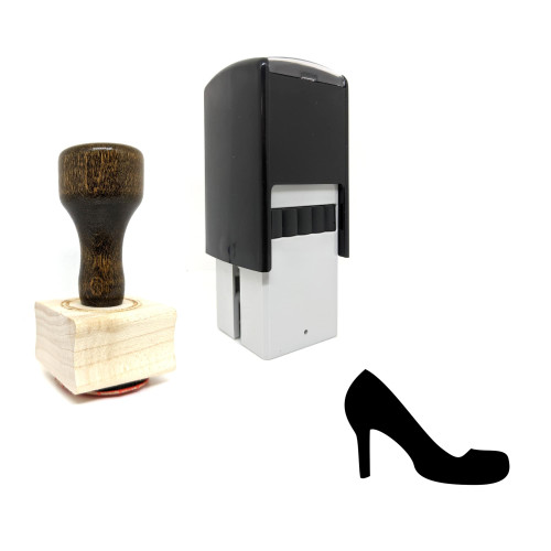 "High Heel" rubber stamp with 3 sample imprints of the image