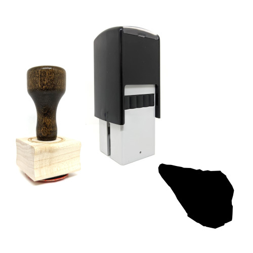 "Navassa" rubber stamp with 3 sample imprints of the image