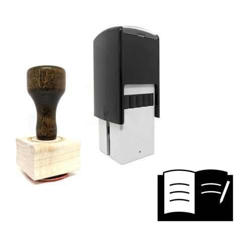 "Learn" rubber stamp with 3 sample imprints of the image