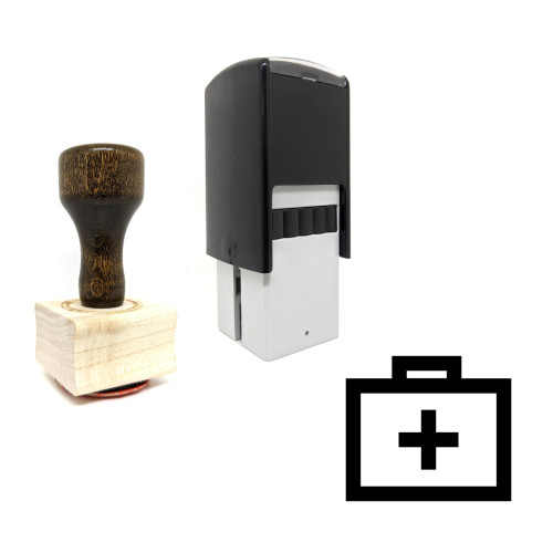 "Medical Kit" rubber stamp with 3 sample imprints of the image