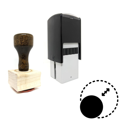 "Scale Tool" rubber stamp with 3 sample imprints of the image