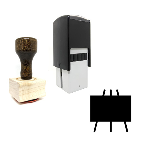 "Whiteboard" rubber stamp with 3 sample imprints of the image